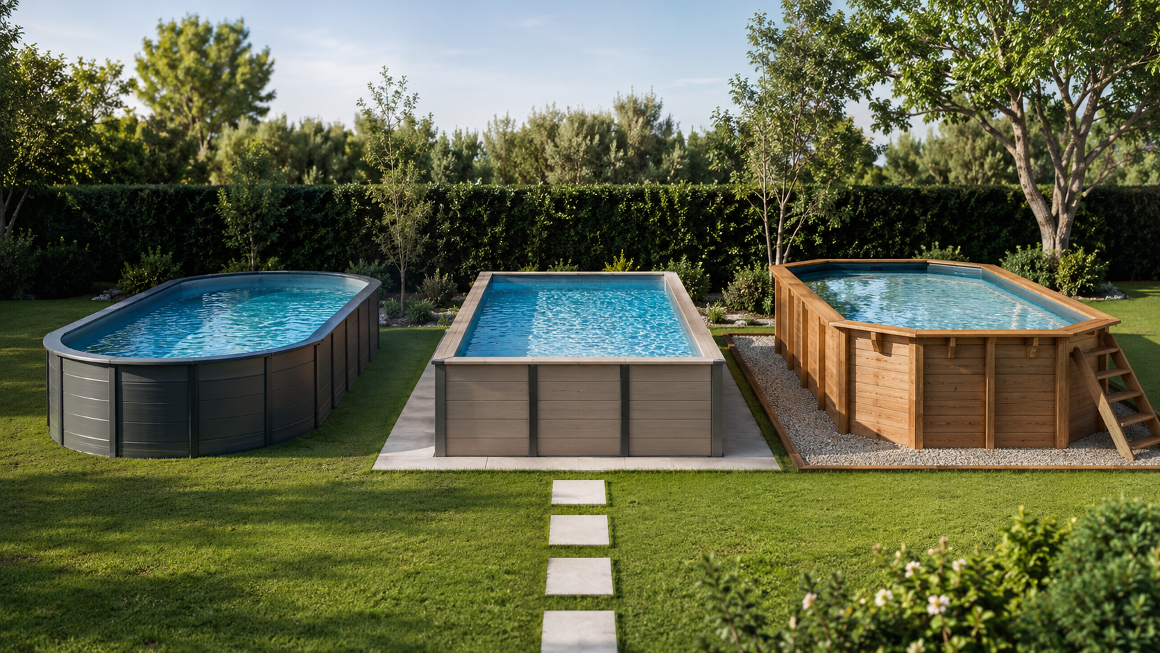 Cómo preparar e instalar tu piscina elevada: acero, composite y madera