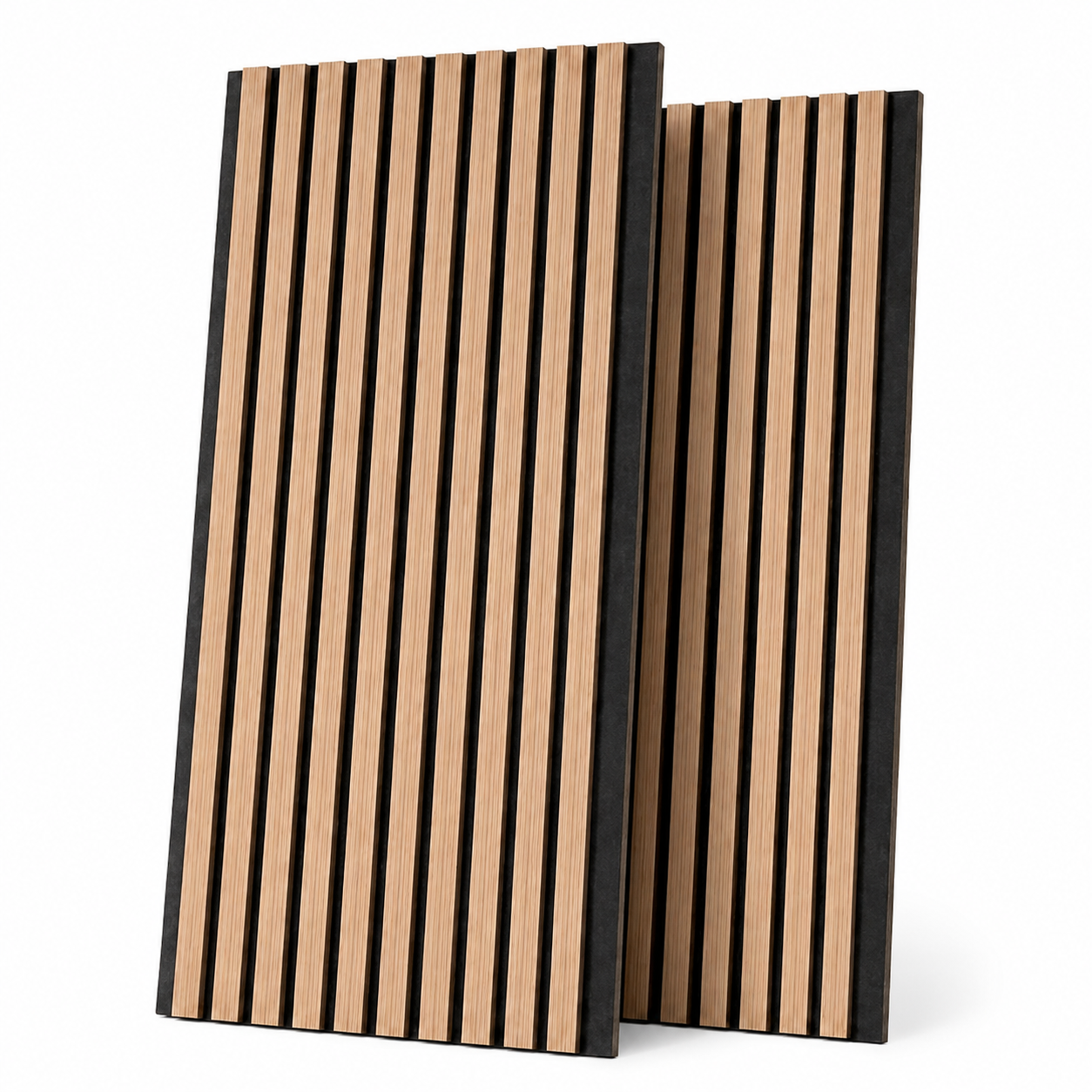 Painel Acústico MDF com Ripas e Isolamento 120x60 cm Pack 2