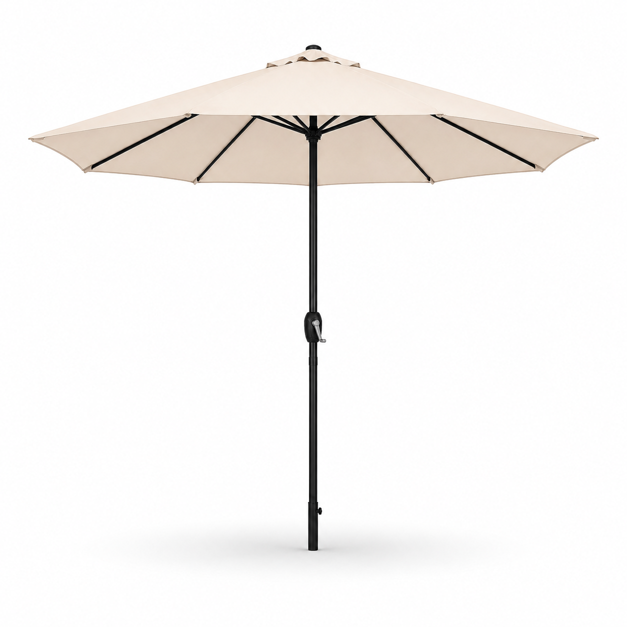 Verstelbare parasol voor de tuin, 3 meter, met zwengel, beige