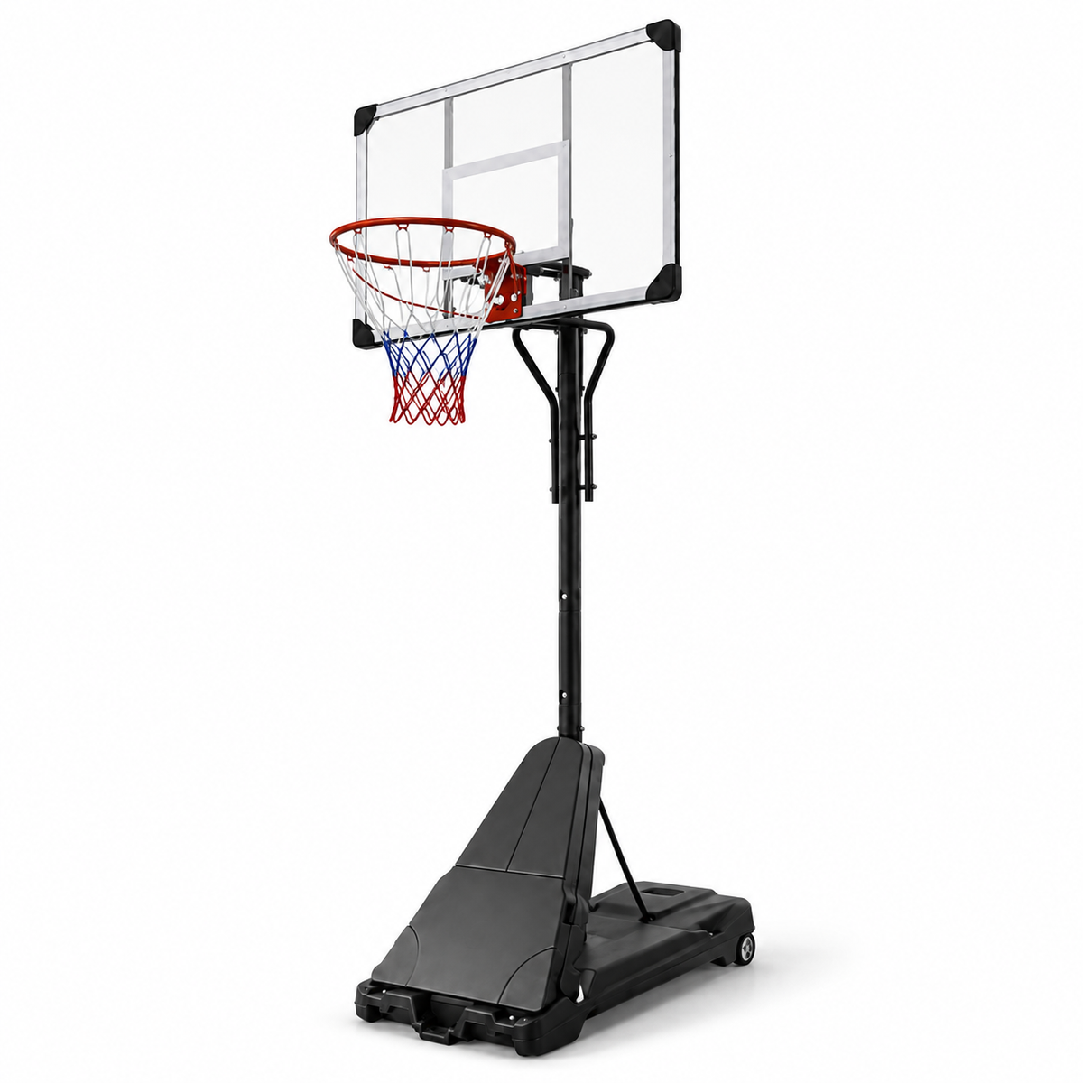 Canasta de Baloncesto Portátil con Altura Regulable 2,45-3,05 m