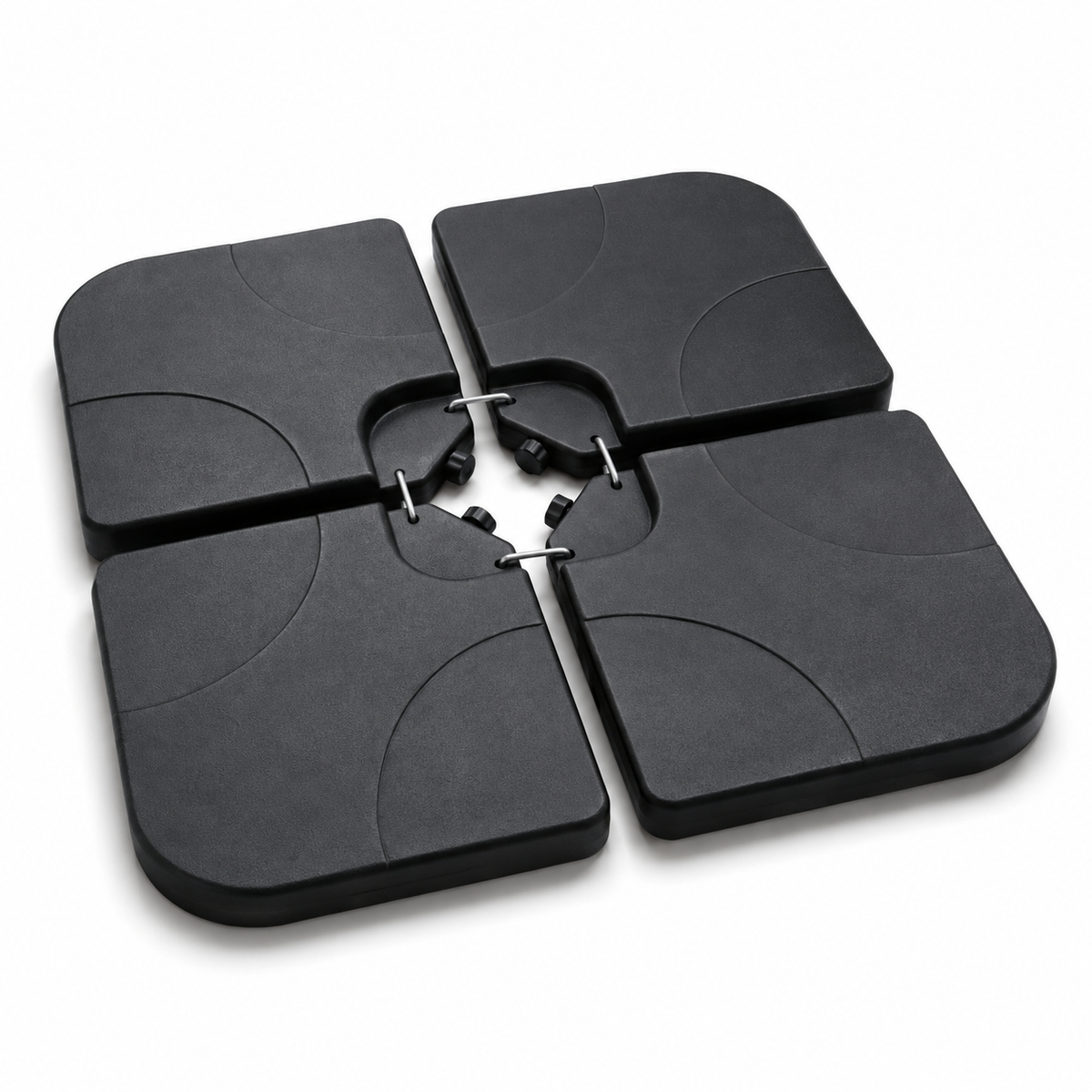 Base Modular Para Sombrilla 4 Piezas Rellenable Negro
