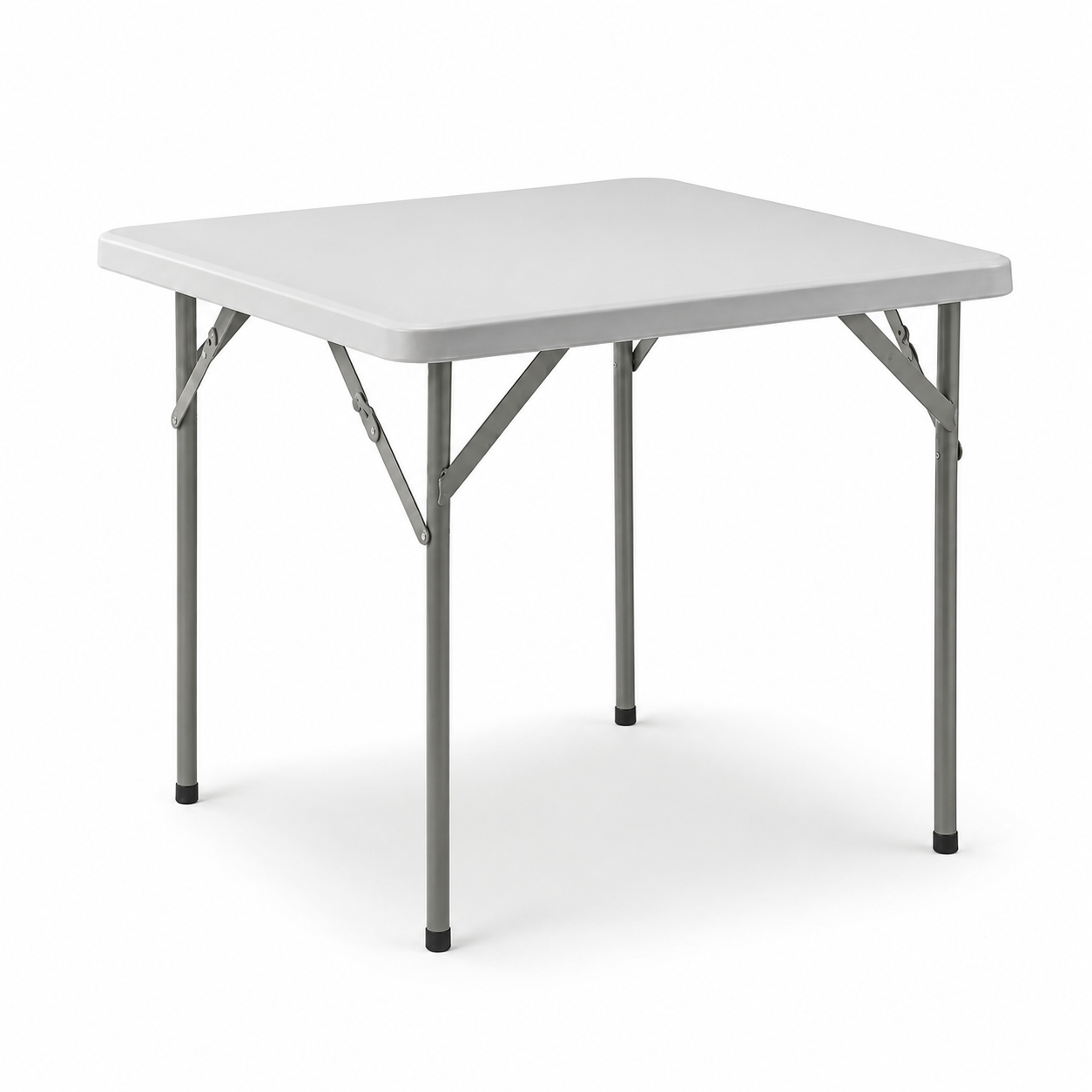 Tavolo Pieghevole Portatile 84x84x74 Cm Bianco