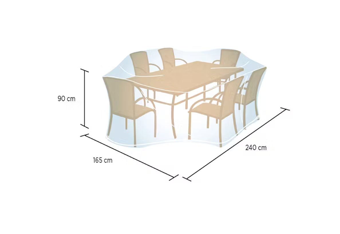 Campingaz - Rechteckige/ovale Tischdecke L (90 × 220 × 90 cm)