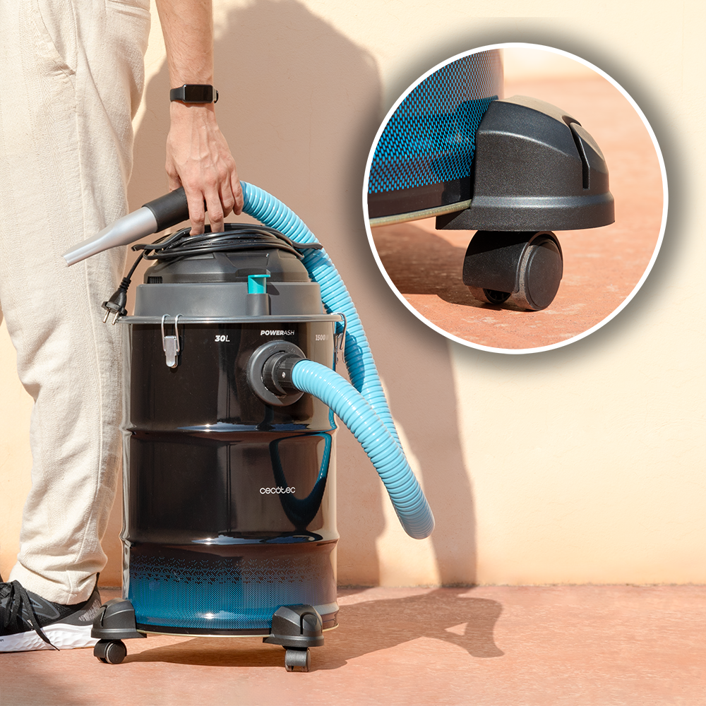 Cecotec Conga Ash 6000 EasyGo Home XL Aspirateur À Cendres 1500 W 21 kPa 30 L Pour Cendres Et Saletés Générales