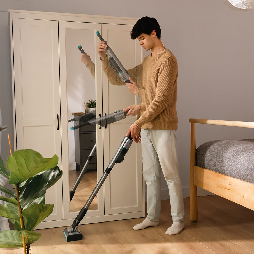 Cecotec Scoba 2100 Twice Ultralighter Omnidirektionaler Bürstsauger 0,73 kg Digitaler Brushless-Motor ForceSonic