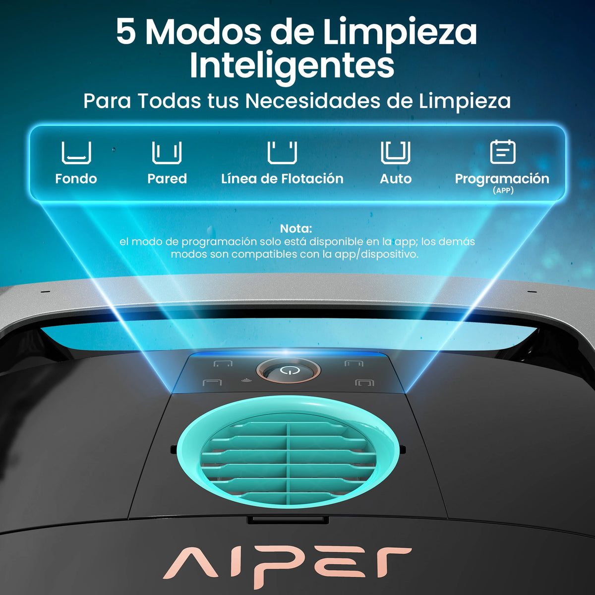 Aiper Scuba S3 Robot Limpiafondos de piscina de batería sin cable