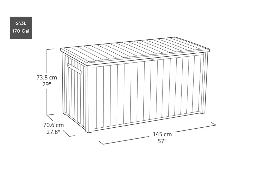Keter - Coffre d'extérieur Southwood graphite