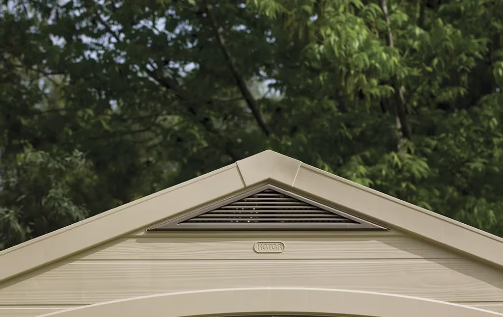 Keter - Caseta de exterior Factor 8x6 castanho/bege