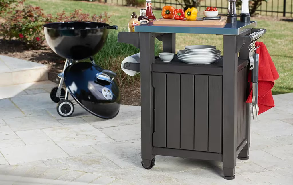 Keter - Mobile barbecue piccolo da esterno marrone