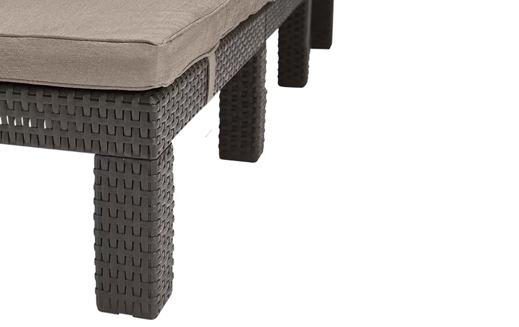 Keter - Lettino da esterno Daytona Deluxe marrone