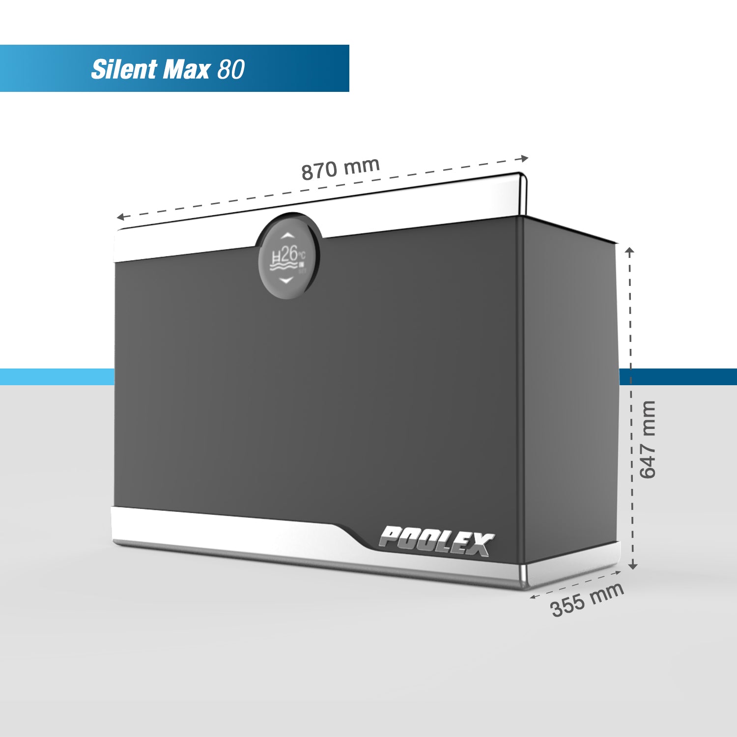 Poolex - Silent Max bomba de calor Full Inverter para piscina
