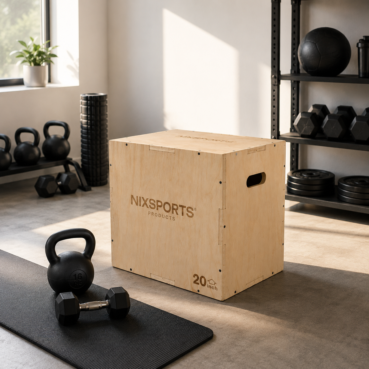 Caisse pliométrique en bois trois hauteurs