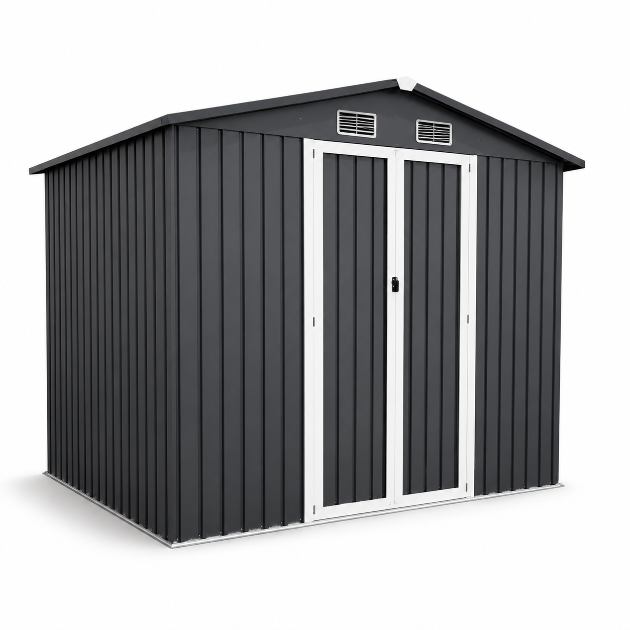 Casetta Metallica Esterna con Porte Doppie a Battente 267,5 × 199 × 197 cm