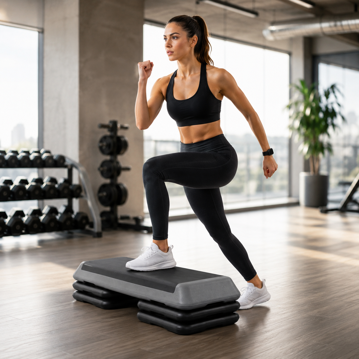 Banco Step Aeróbico Ajustable Antideslizante