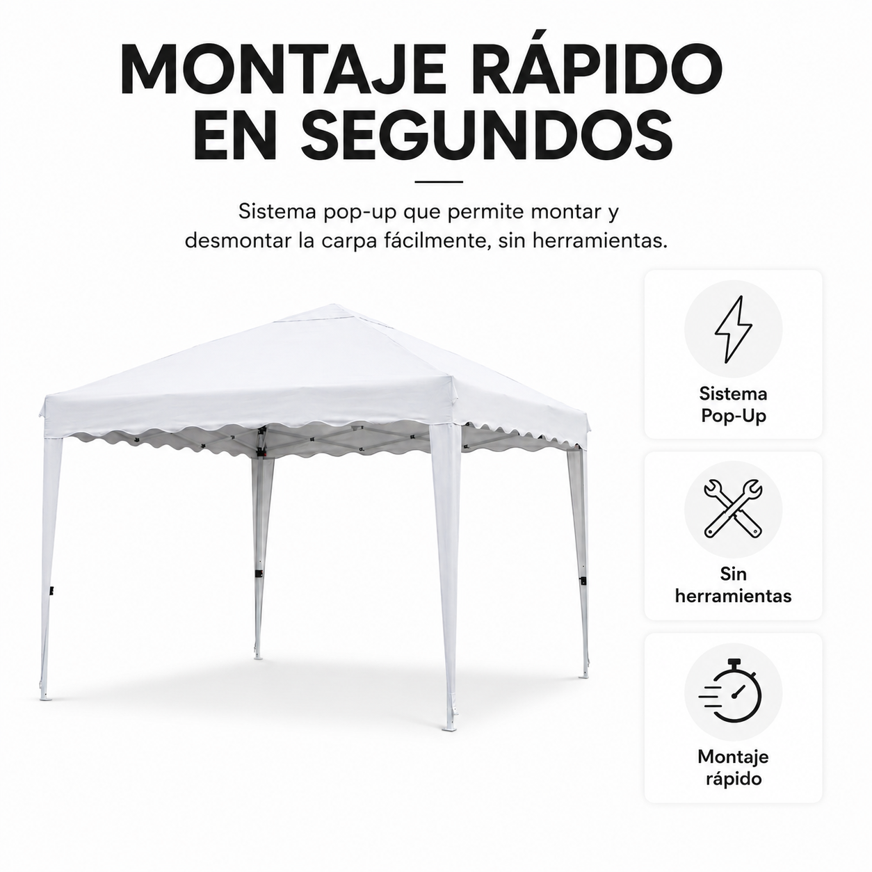 Tenda Impermeabile 3x3 m Pieghevole