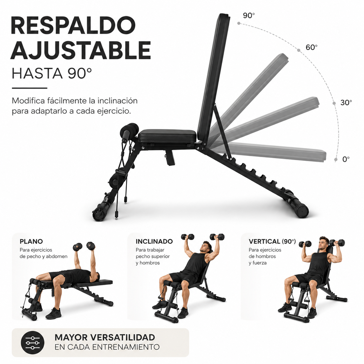 Banc de Musculation Pliable 120 Kg