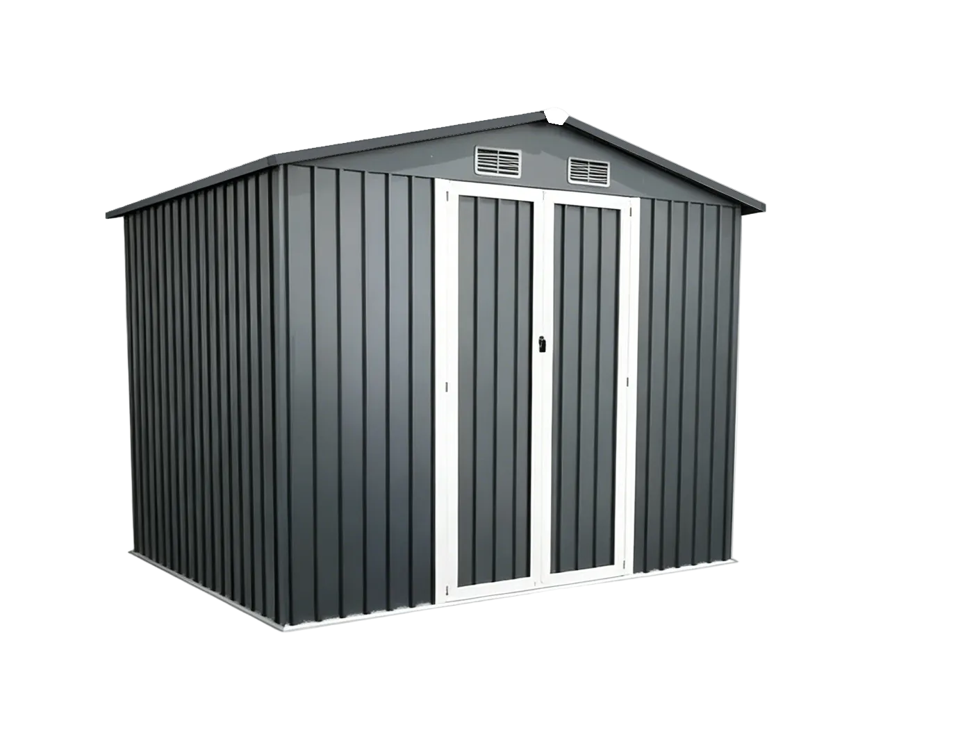 Caseta Metálica Exterior Con Puertas Dobles Abatibles 267,5 × 199 × 197 cm