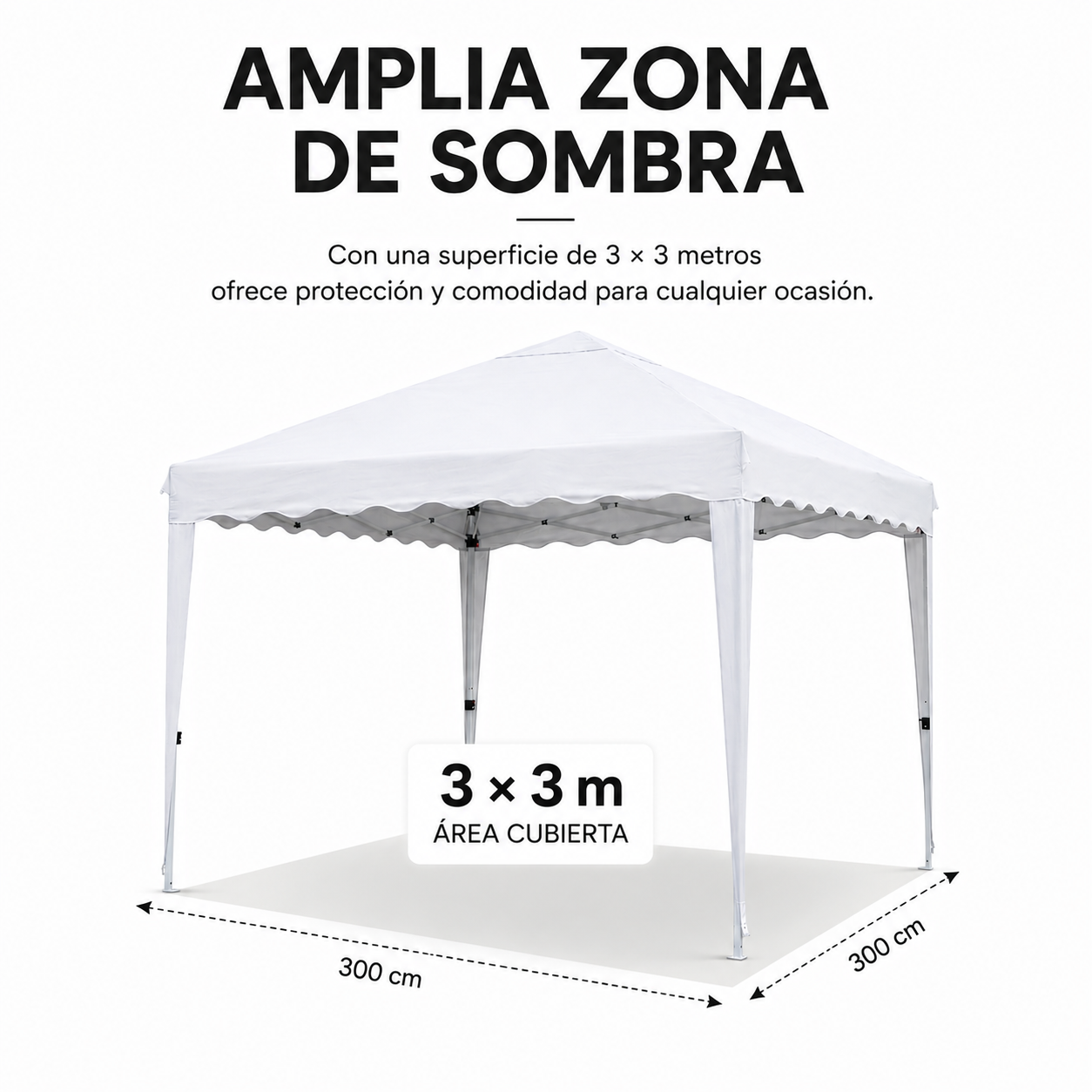 Tenda Impermeabile 3x3 m Pieghevole