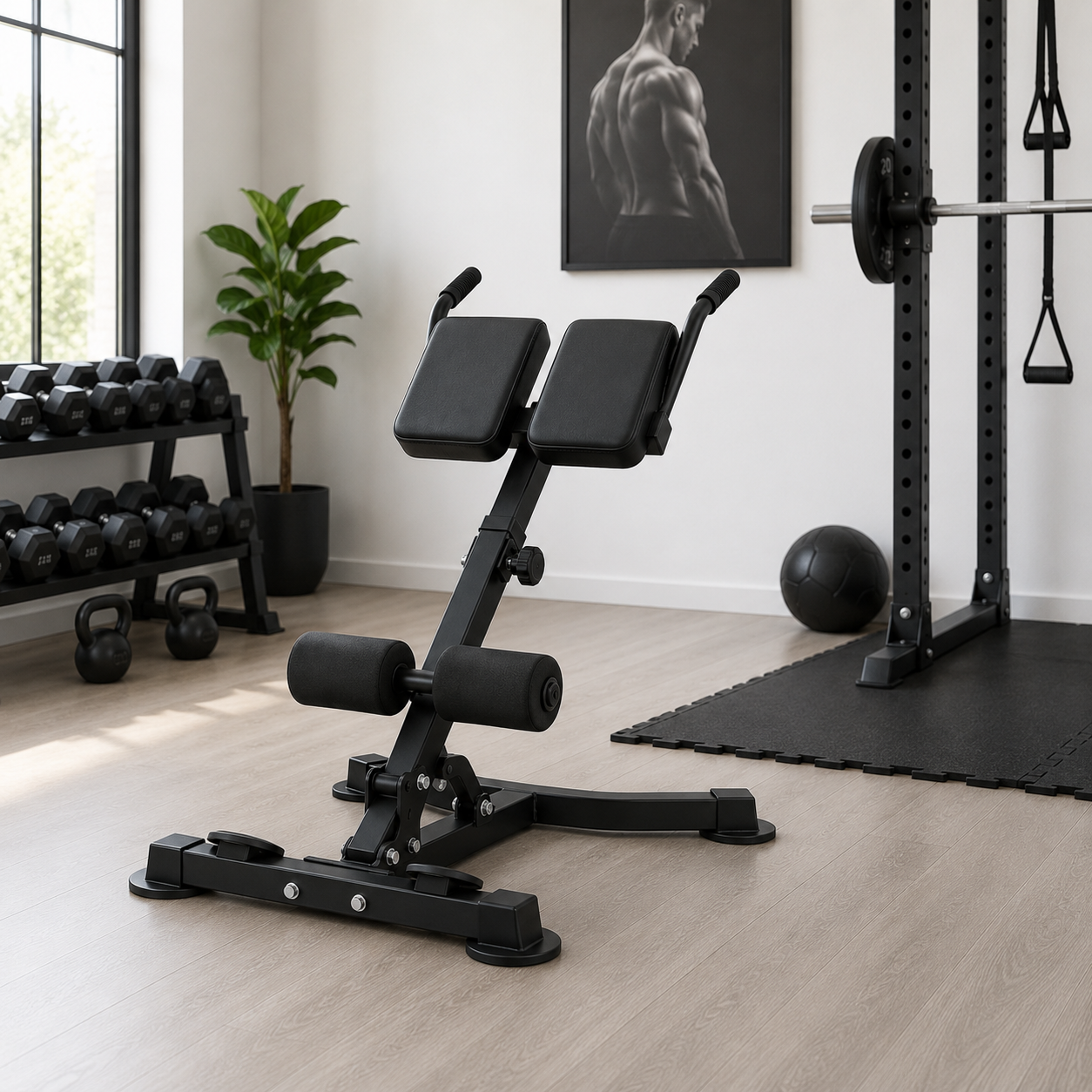 Banco de Hiperextensiones Ajustable Multifunción Cabra Romana