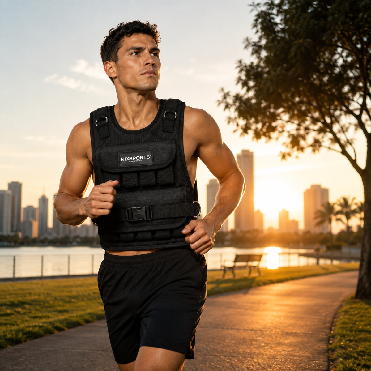 Colete Lastro Ajustável para Treino Fitness e Corrida