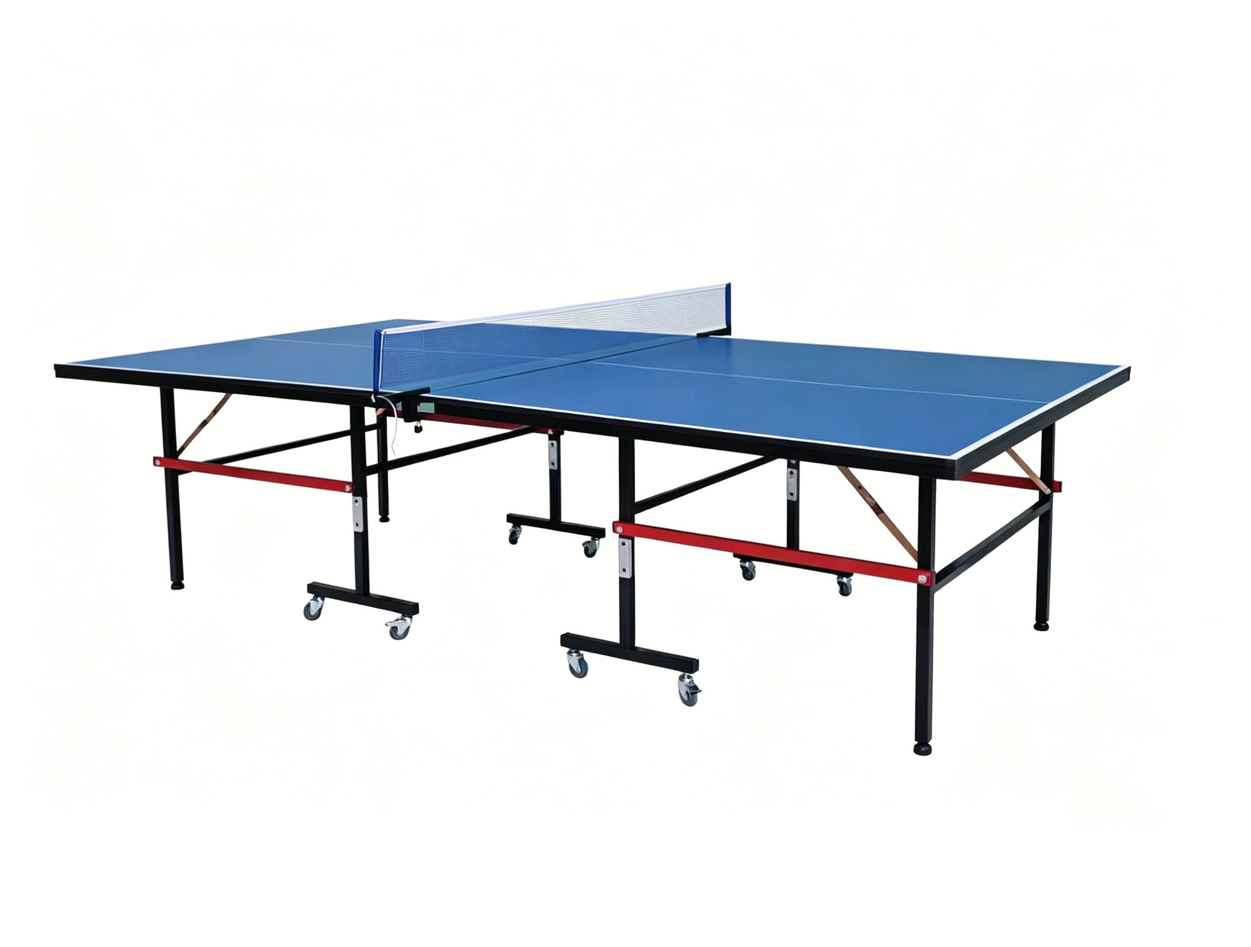 Mesa de pingue-pongue dobrável compacta com rede incluída