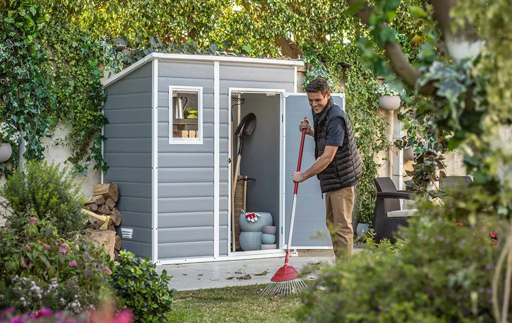 Keter - Cabane d'extérieur Manor Pent 6x4 gris