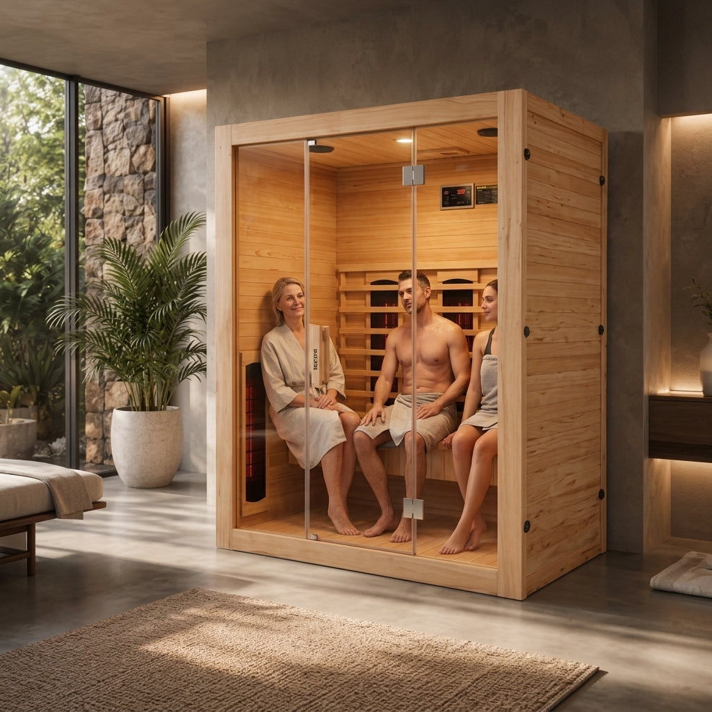 Infraroodsauna voor thuis voor 3 personen