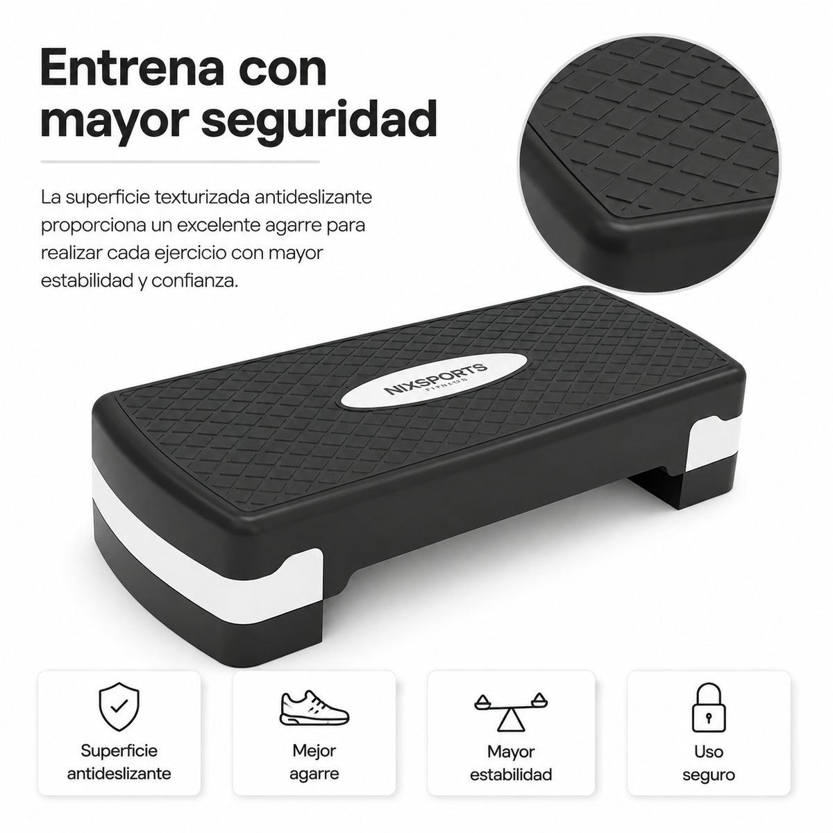 Step Aeróbico Antideslizante 67 cm