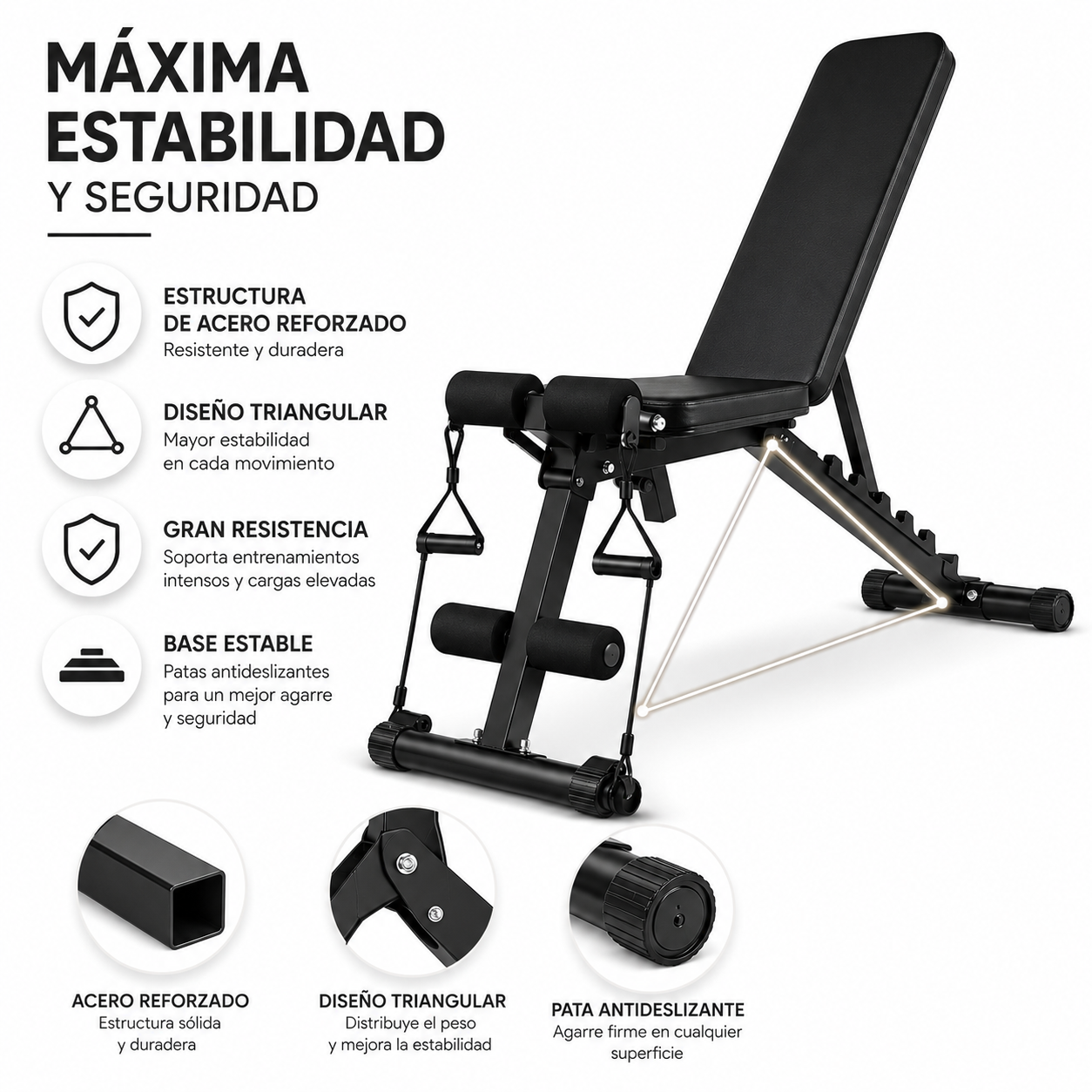 Banc de Musculation Pliable 120 Kg