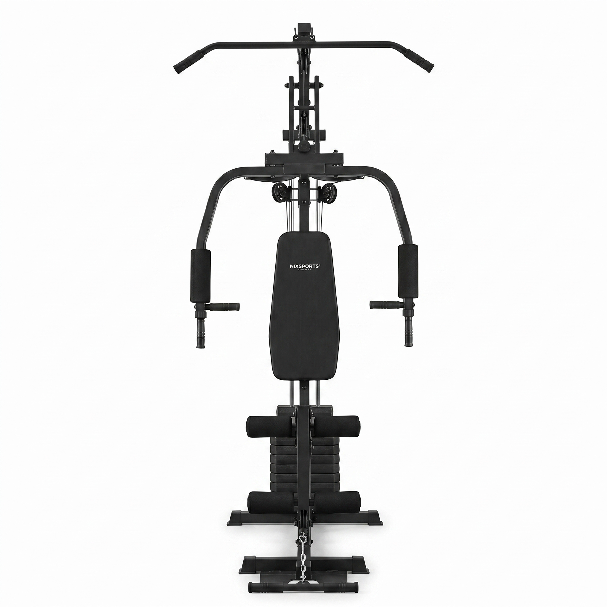 Multiestación de Musculación con Poleas y Banco Ergonómico