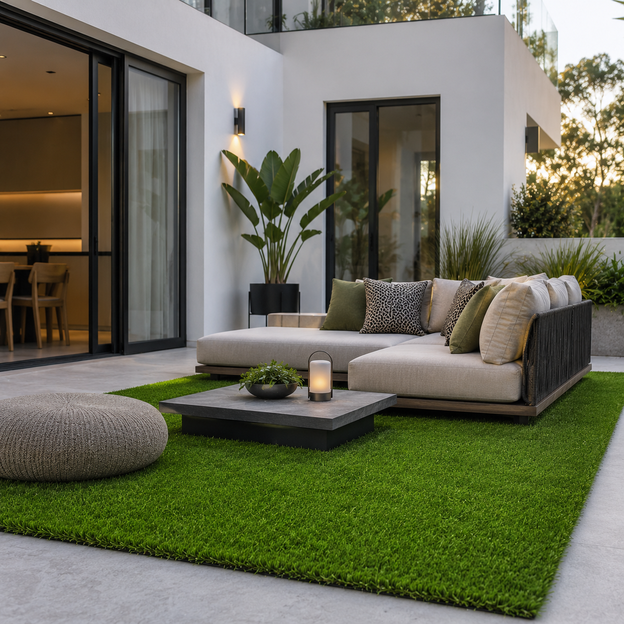 Lorvik Premium Gazon Synthétique Haute Densité 40 mm — 2×10 m (20 m²) Extérieur Naturel