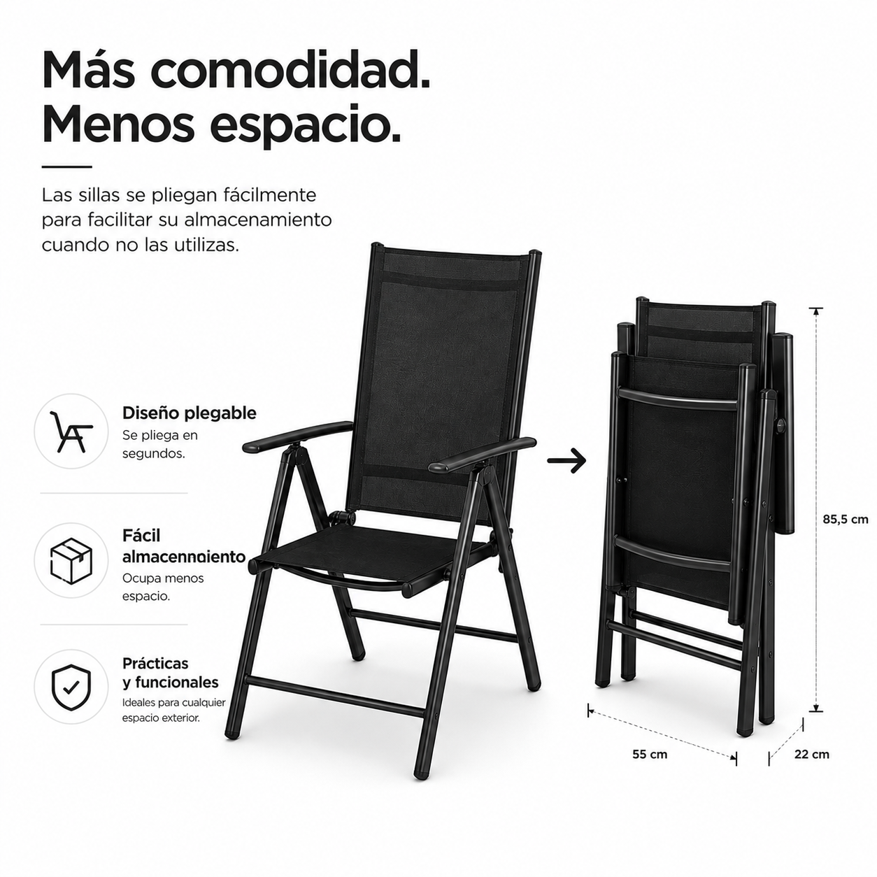 Ensemble jardin aluminium recouvert 9 pièces table en verre