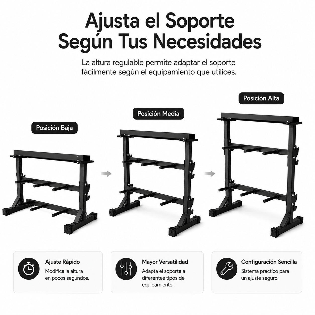 Soporte Para Mancuernas Y Barras Rack Para Gimnasio En Casa