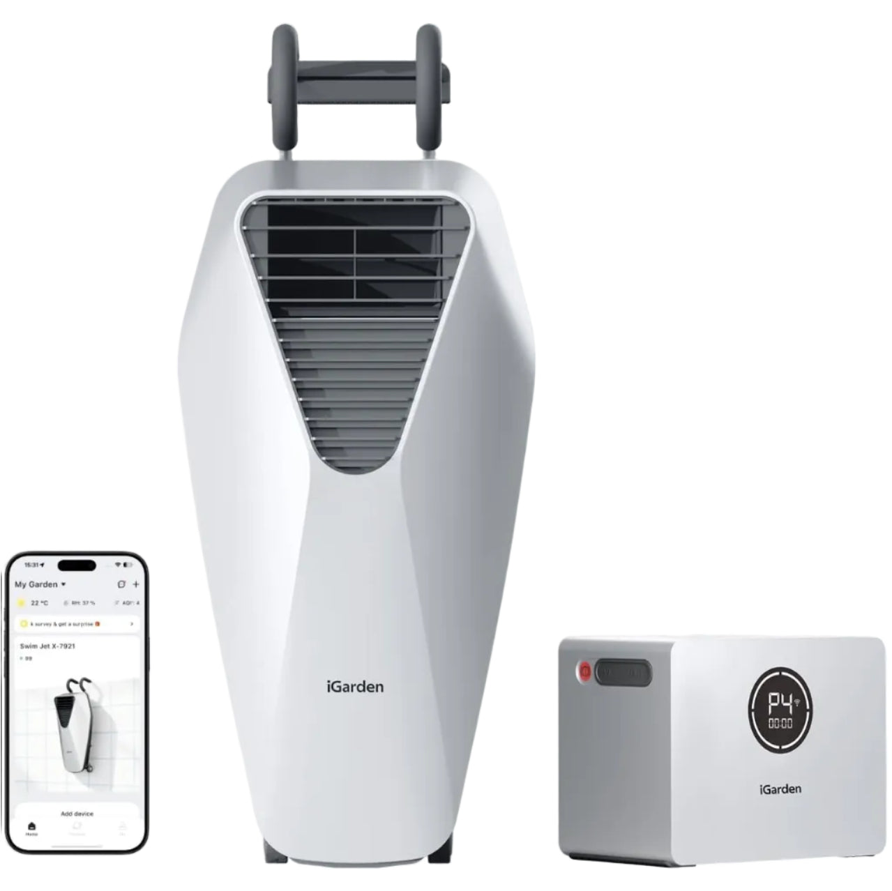 iGarden Swim Jet 5 Horas Máquina de Contracorriente Portátil para Piscina sin Obras