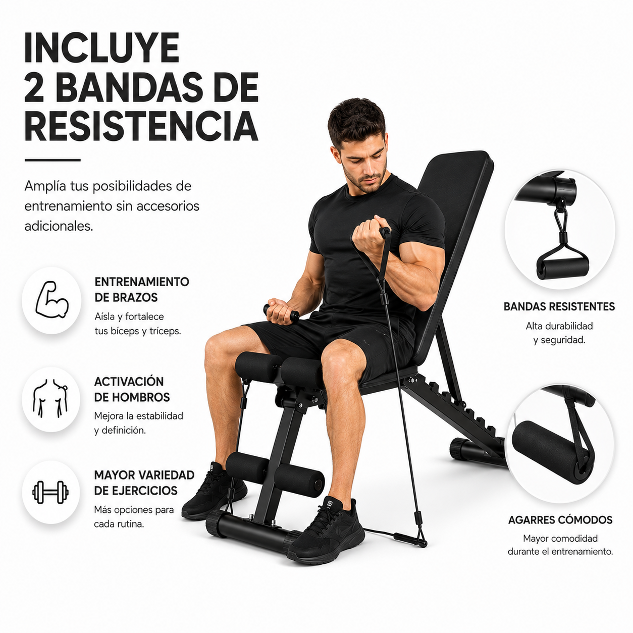 Banc de Musculation Pliable 120 Kg