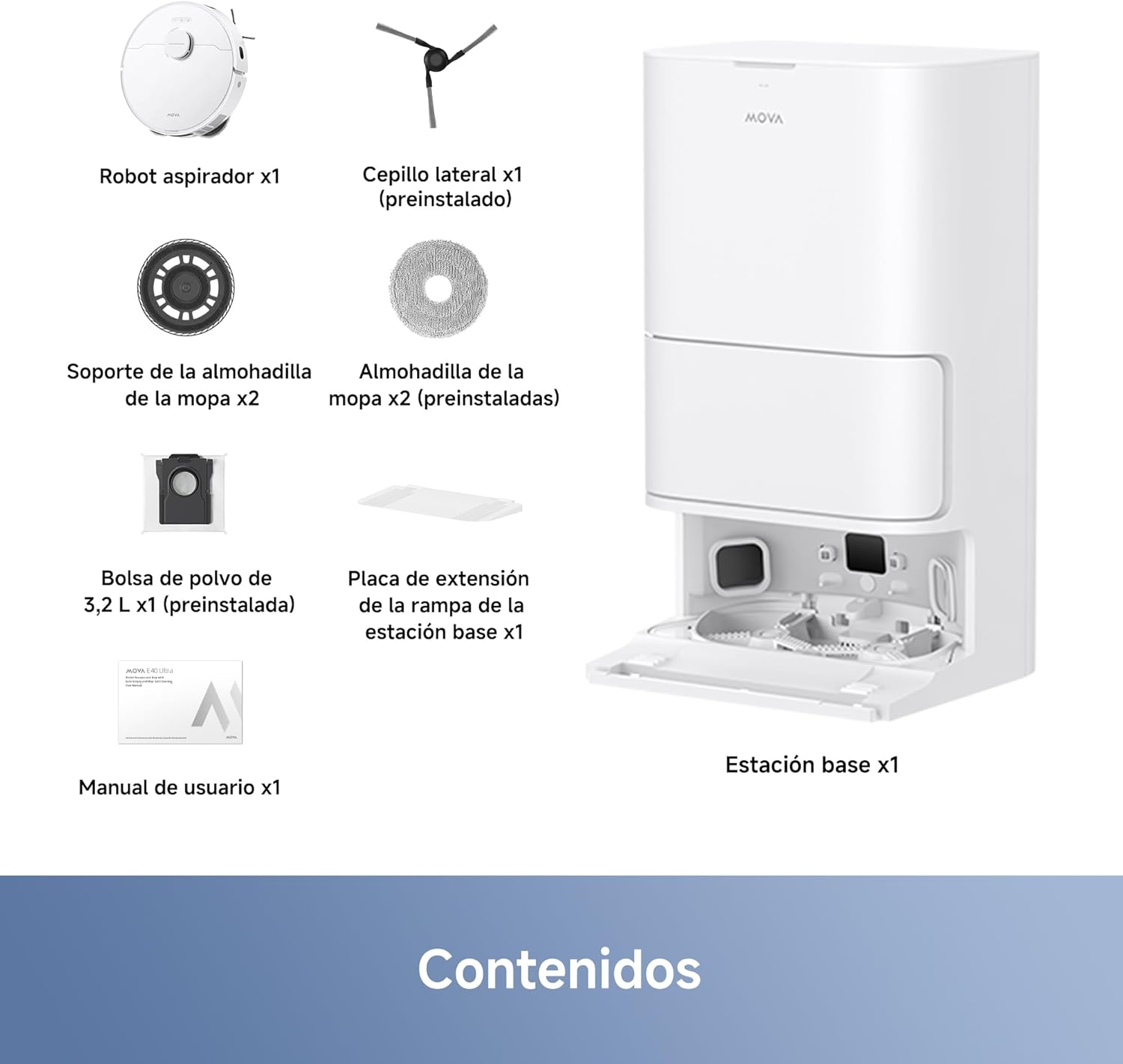 Mova – Robot aspirateur Ultra E40