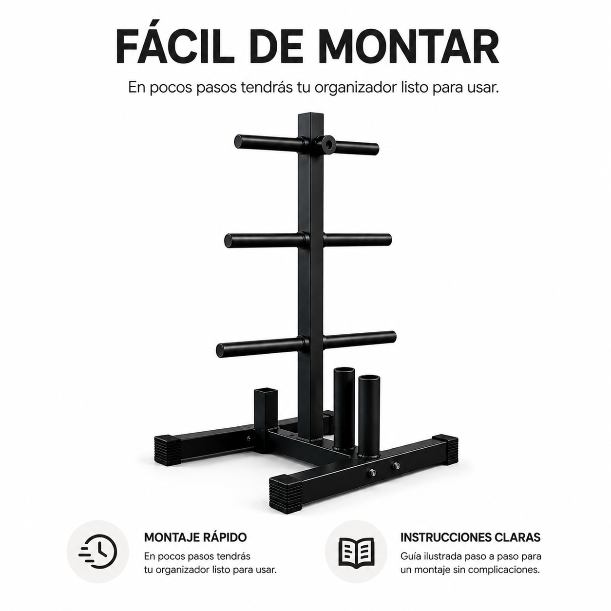 Verstellbarer Halter Organizer für Scheiben und Stangen