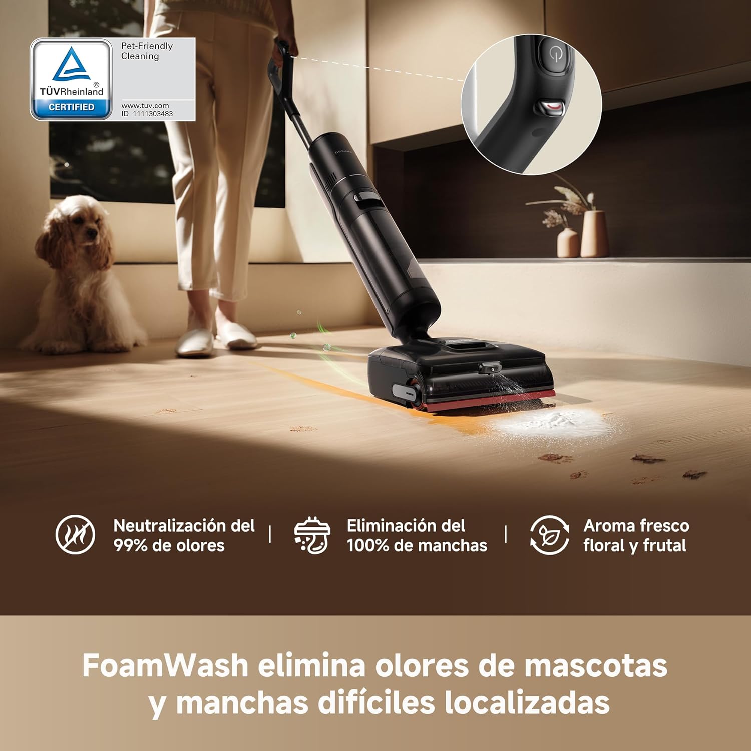 Dreame – H15 Pro FoamWash aspirador en seco y húmedo