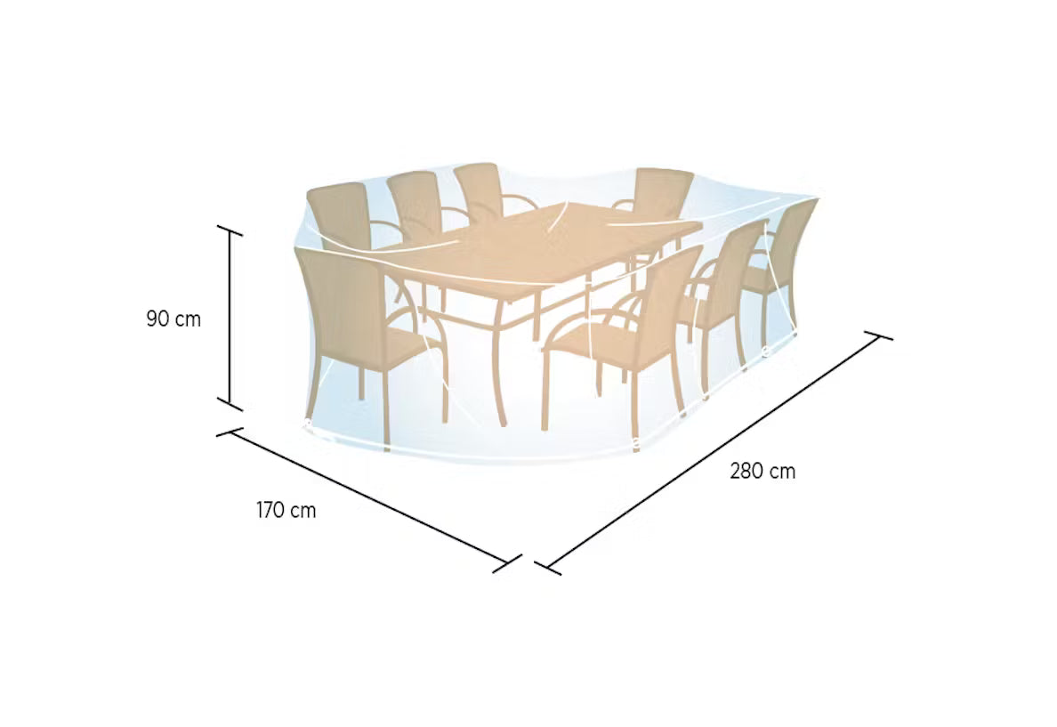 Campingaz - Housse de table rectangulaire/ovale XL (90 × 240 × 90 cm)