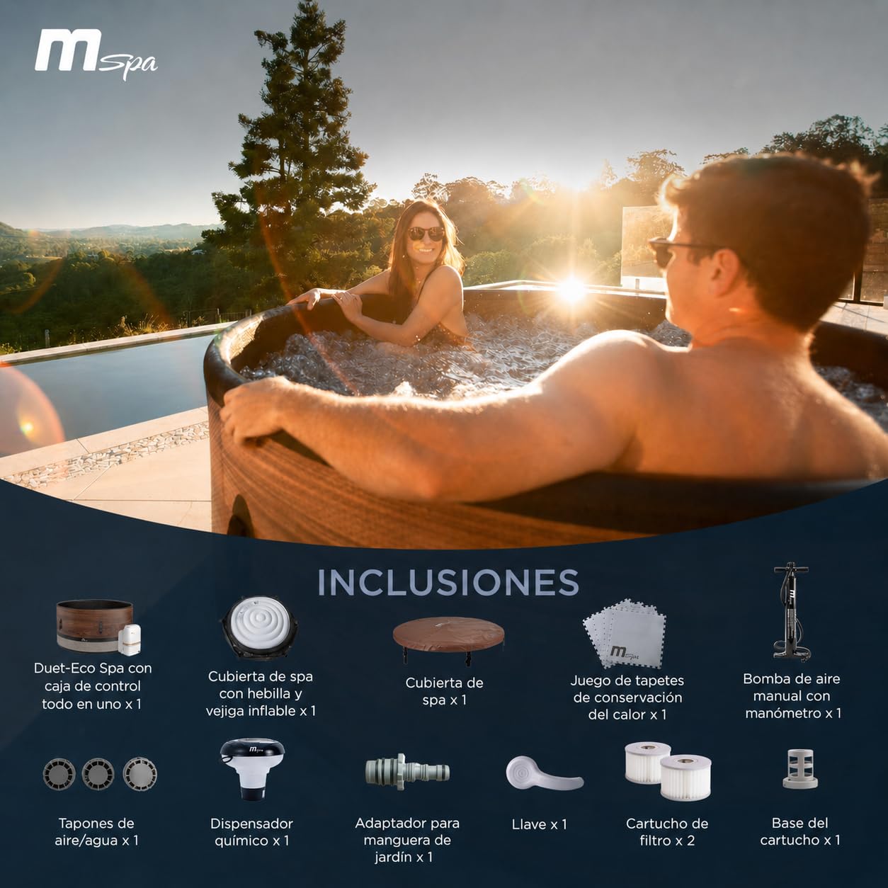 MSpa - whirpool  Rund Duet-Eco für 4-6 Personen