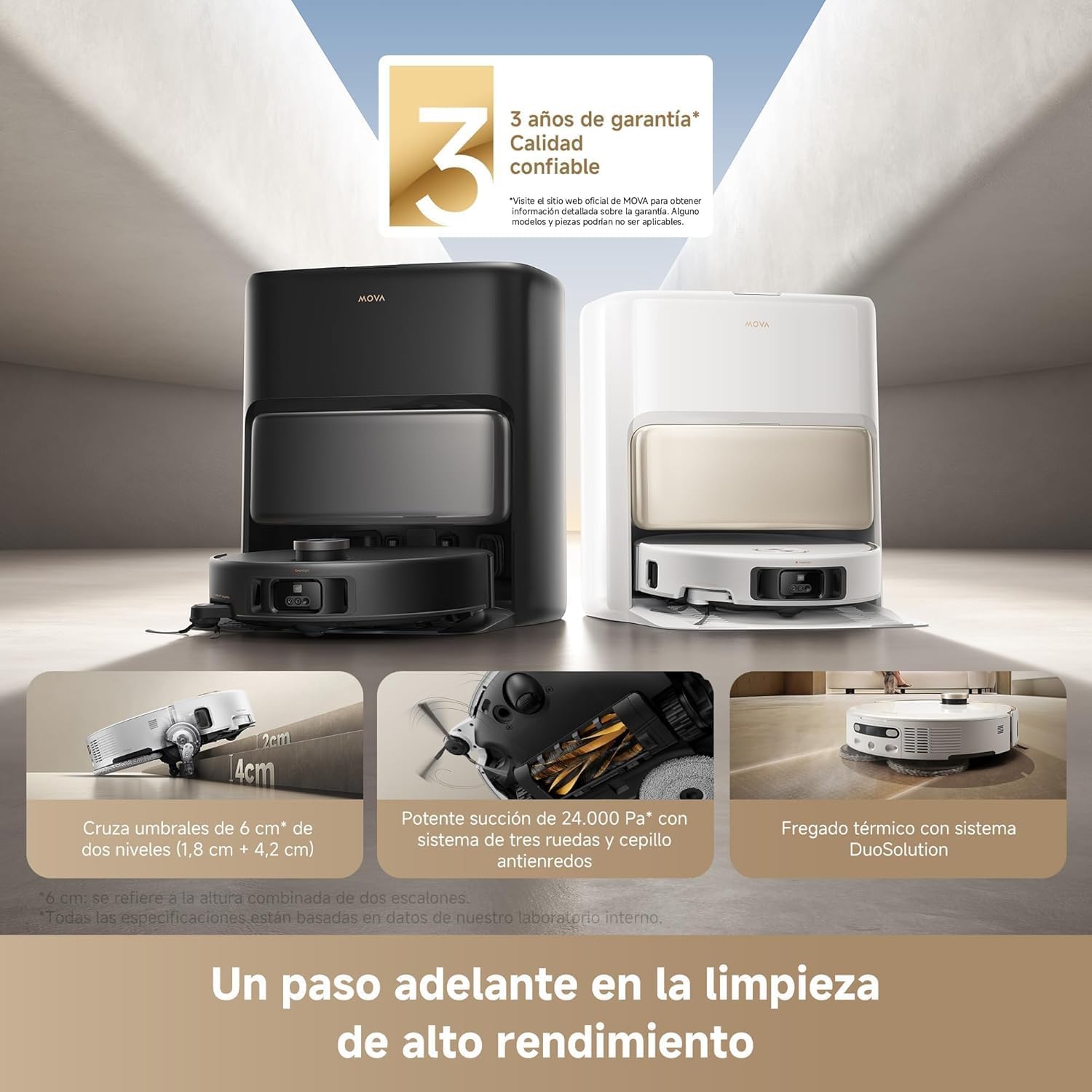 Mova – Robot aspirateur V50 Ultra complet