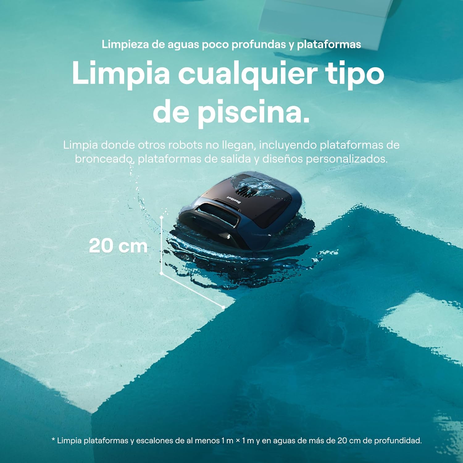 Beatbot Sora P3 Robô limpa-fundos sem fio para piscina