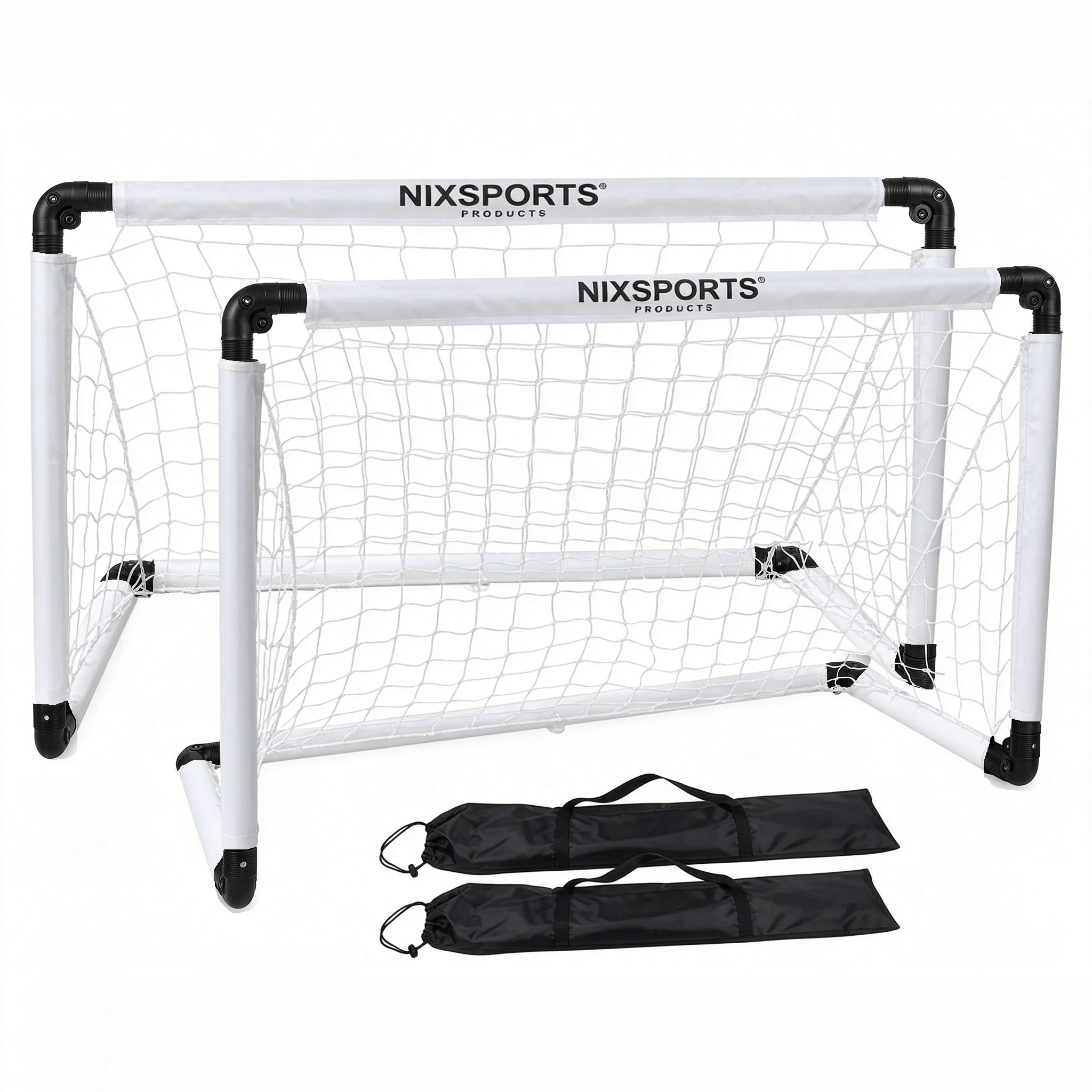 Portería De Fútbol Plegable Con Red Resistente Y Bolsa De Transporte
