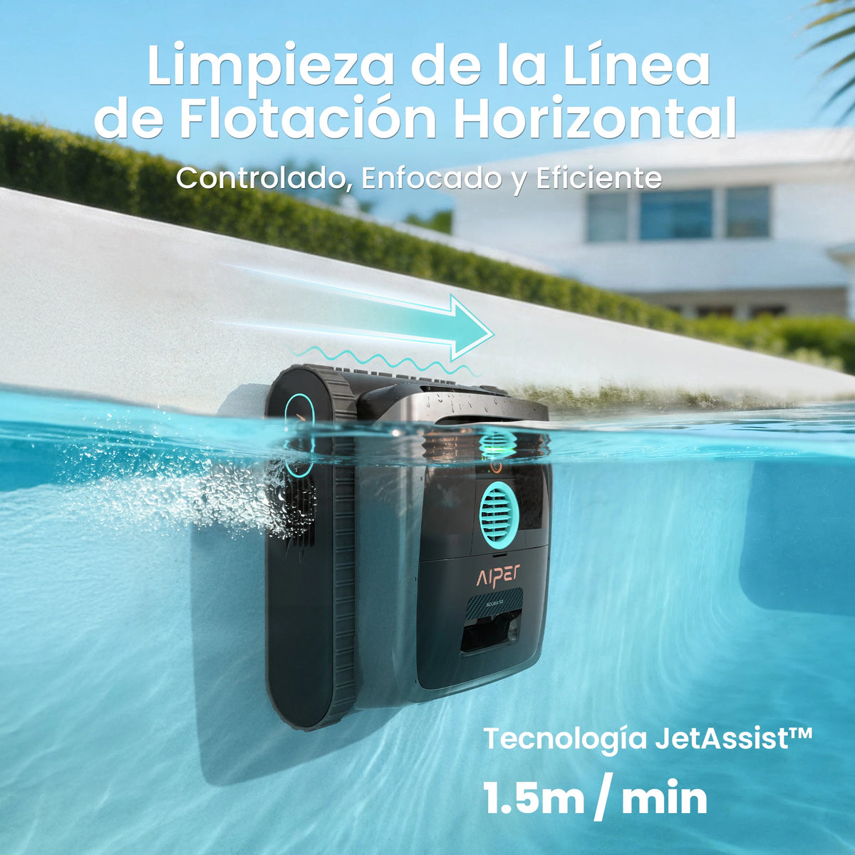 Aiper Scuba S3 Robot Limpiafondos de piscina de batería sin cable