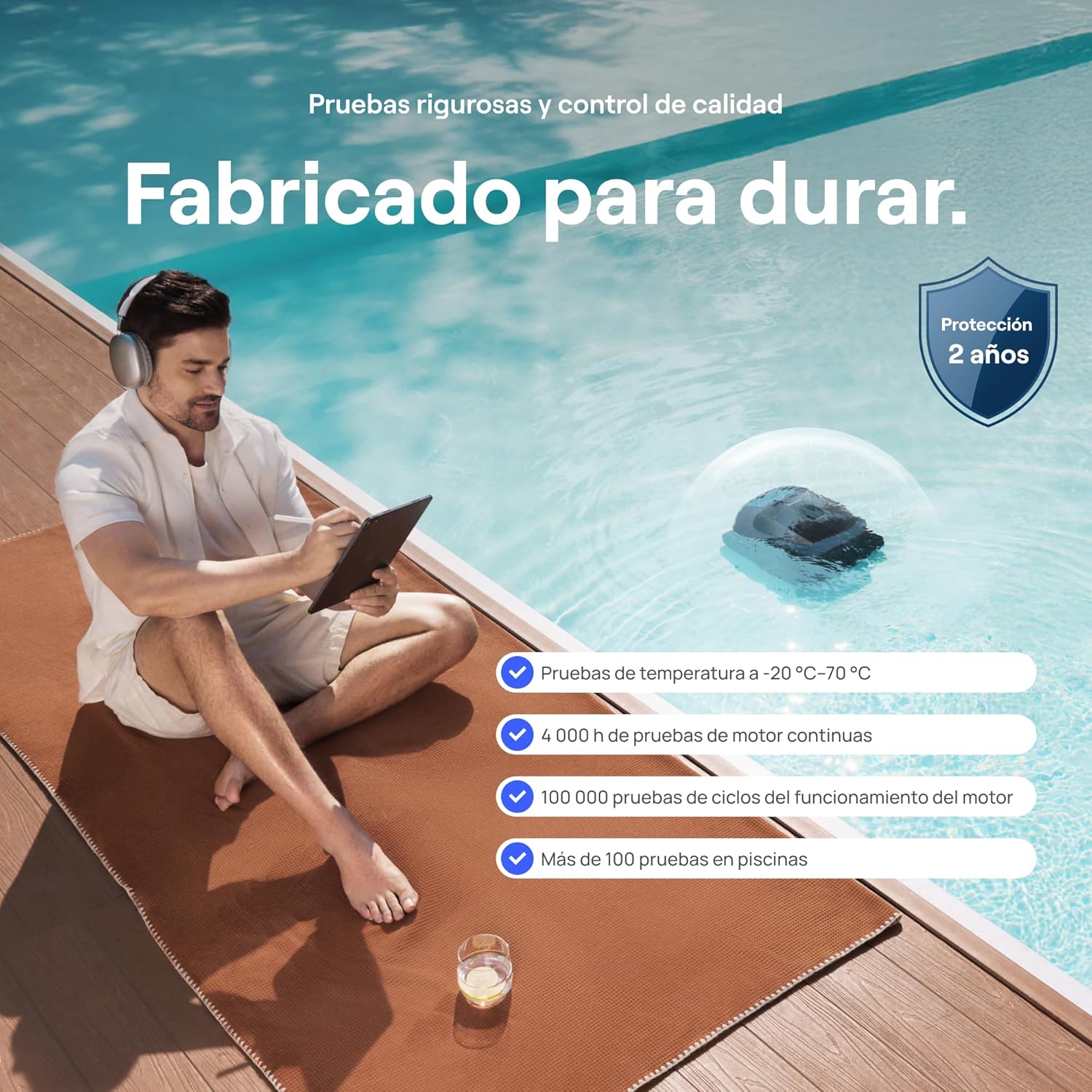 Beatbot Sora P3 Robô limpa-fundos sem fio para piscina