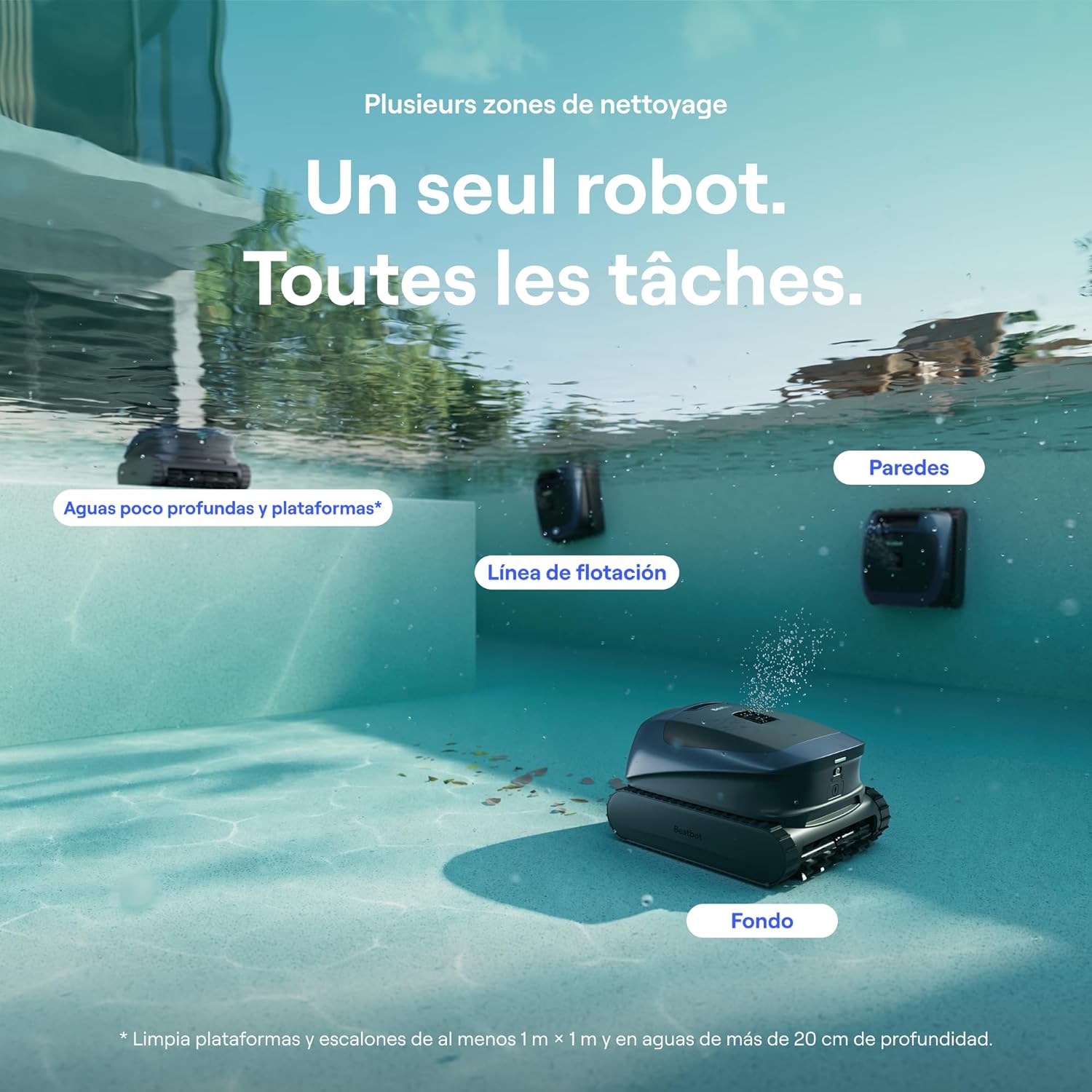Beatbot Sora P3 Robô limpa-fundos sem fio para piscina