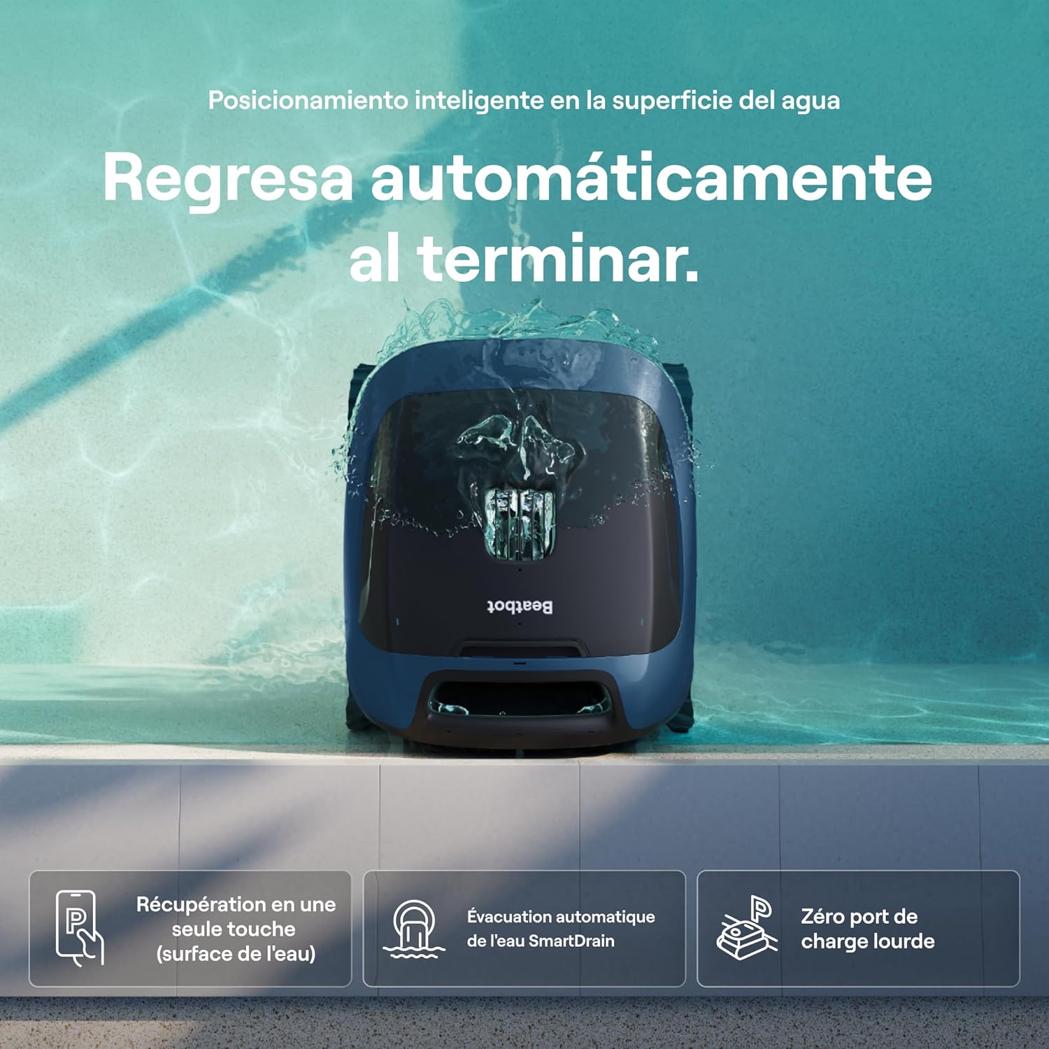 Beatbot Sora P3 Robô limpa-fundos sem fio para piscina