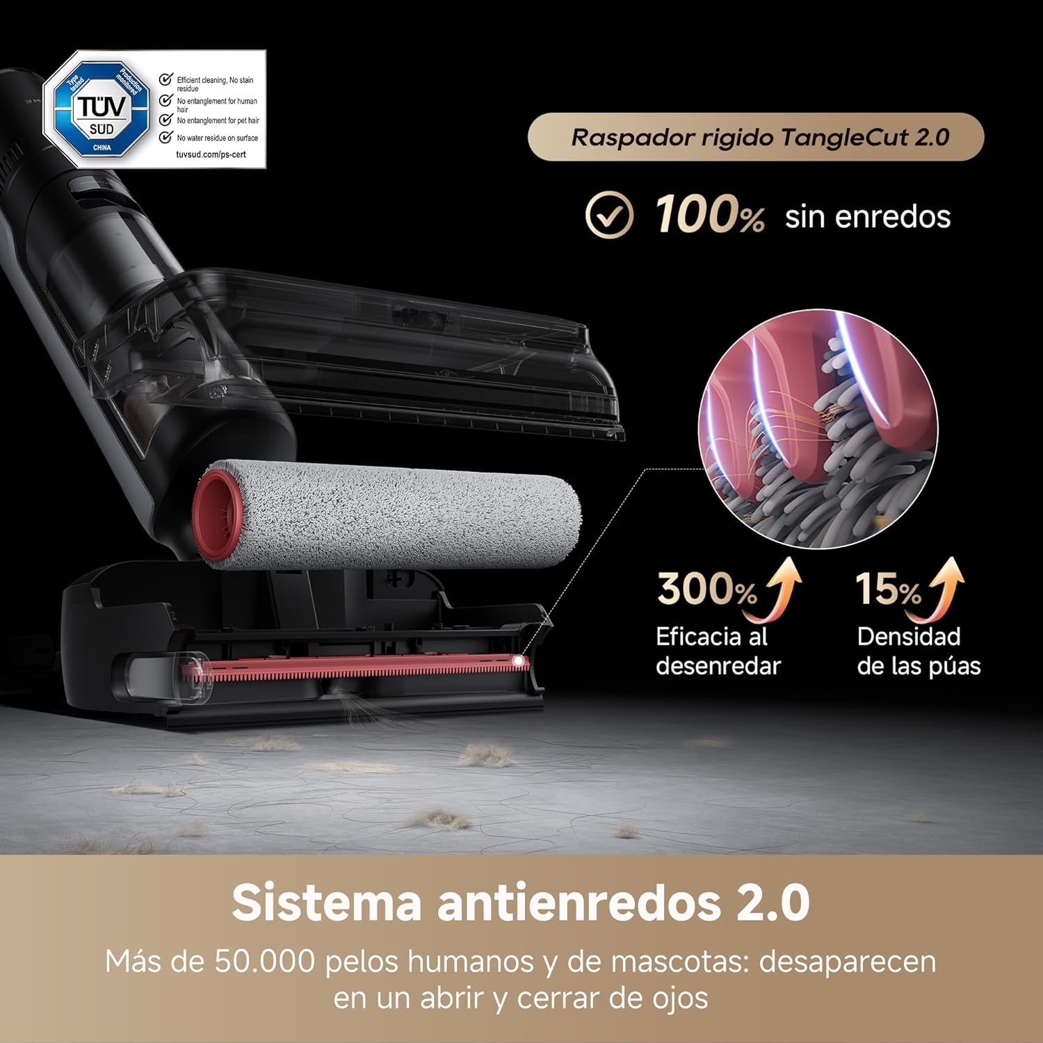 Dreame – H15 Pro FoamWash aspirador en seco y húmedo
