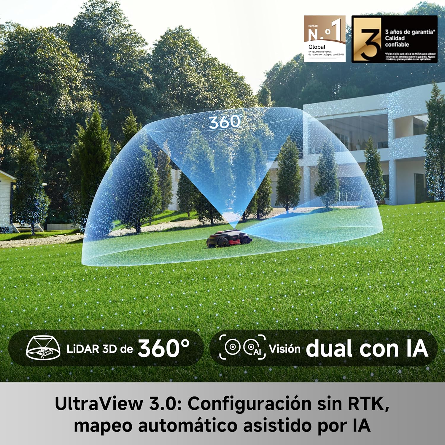 Mova – LiDAX Ultra 2000 kabelloser Rasenmähroboter AWD