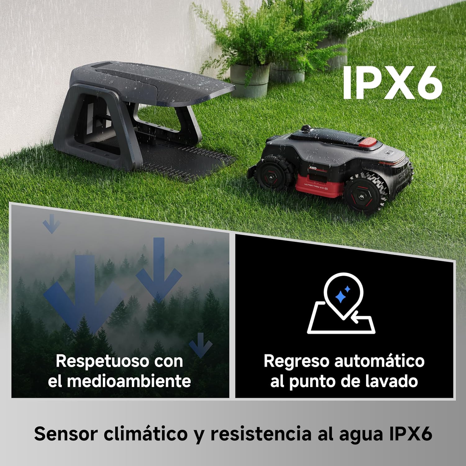 Mova – LiDAX Ultra 1000 robot tondeuse sans fil périphérique AWD
